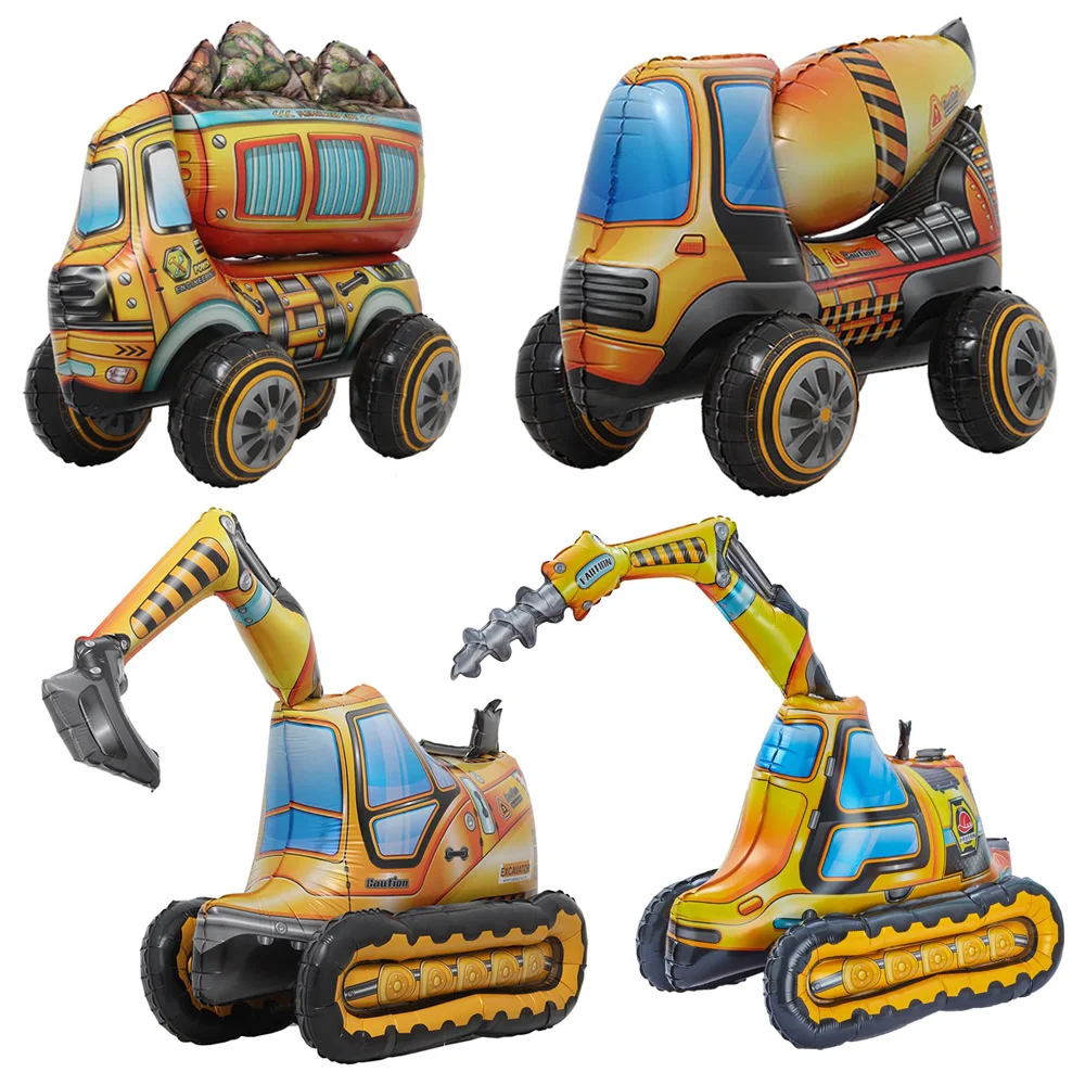 Vehicle Self Standing 4D Aluminum Foil Balloon Construction Birthday Party Decorations Dump Truck Excavator Balloon
Vehicle Self Standing 4D Aluminum Foil Balloon Construction Birthday Party Decorations Dump Truck Excavator Balloon
