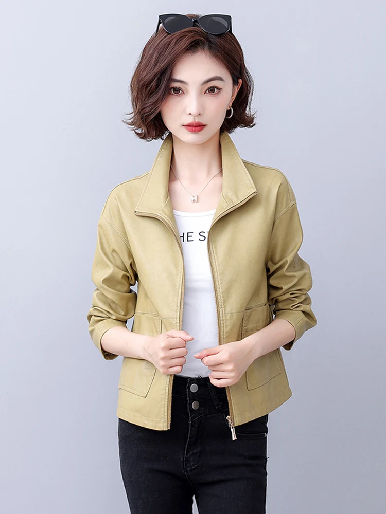 Ning Genuine Leather Jacket Women's Short Style Spring New Arrival Large Size Sheepskin Casual Small Outerwear
Ning Genuine Leather Jacket Women's Short Style Spring New Arrival Large Size Sheepskin Casual Small Outerwear