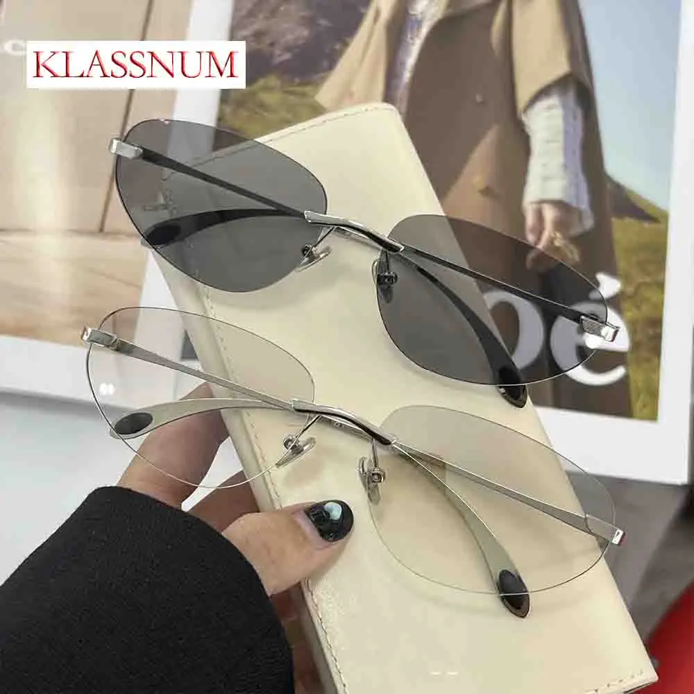 KLASSNUM 2024 Korean Personalized Luxury frameless sunglasses Women Men High quality trending product Y2K futuristic hip-hop
KLASSNUM 2024 Korean Personalized Luxury frameless sunglasses Women Men High quality trending product Y2K futuristic hip-hop
