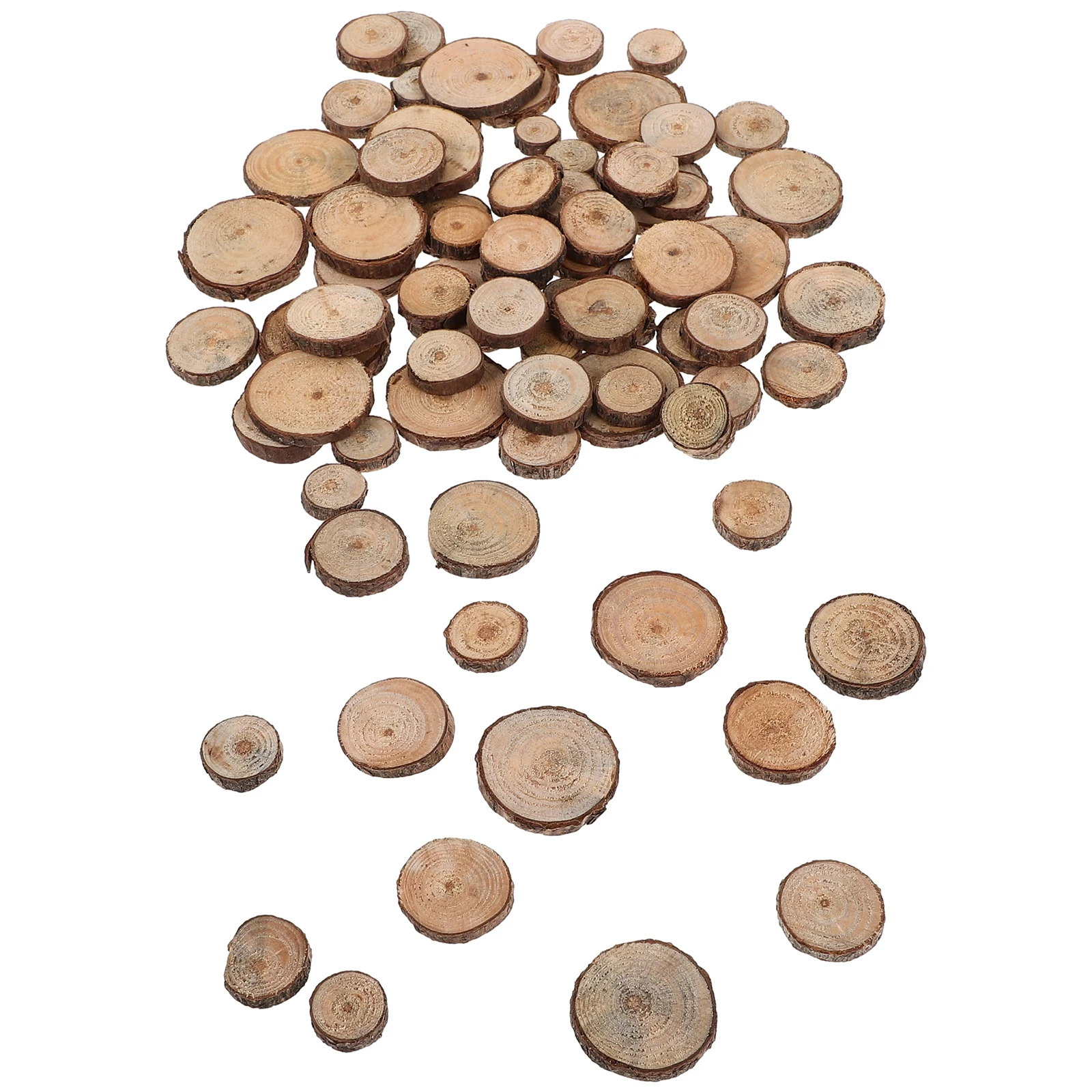 100 Pcs Round Wood Piece Props DIY Crafts Small Slices Unfinished Decorative Rustic Photo Wedding Table Numbers Gift Tags
100 Pcs Round Wood Piece Props DIY Crafts Small Slices Unfinished Decorative Rustic Photo Wedding Table Numbers Gift Tags