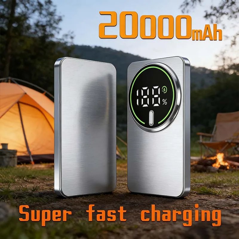 Ultra-thin 20000mAh Mobile Power Bank Magnetic Wireless Fast Charging Portable Electronic Display For MagSafe iPhone
Ultra-thin 20000mAh Mobile Power Bank Magnetic Wireless Fast Charging Portable Electronic Display For MagSafe iPhone