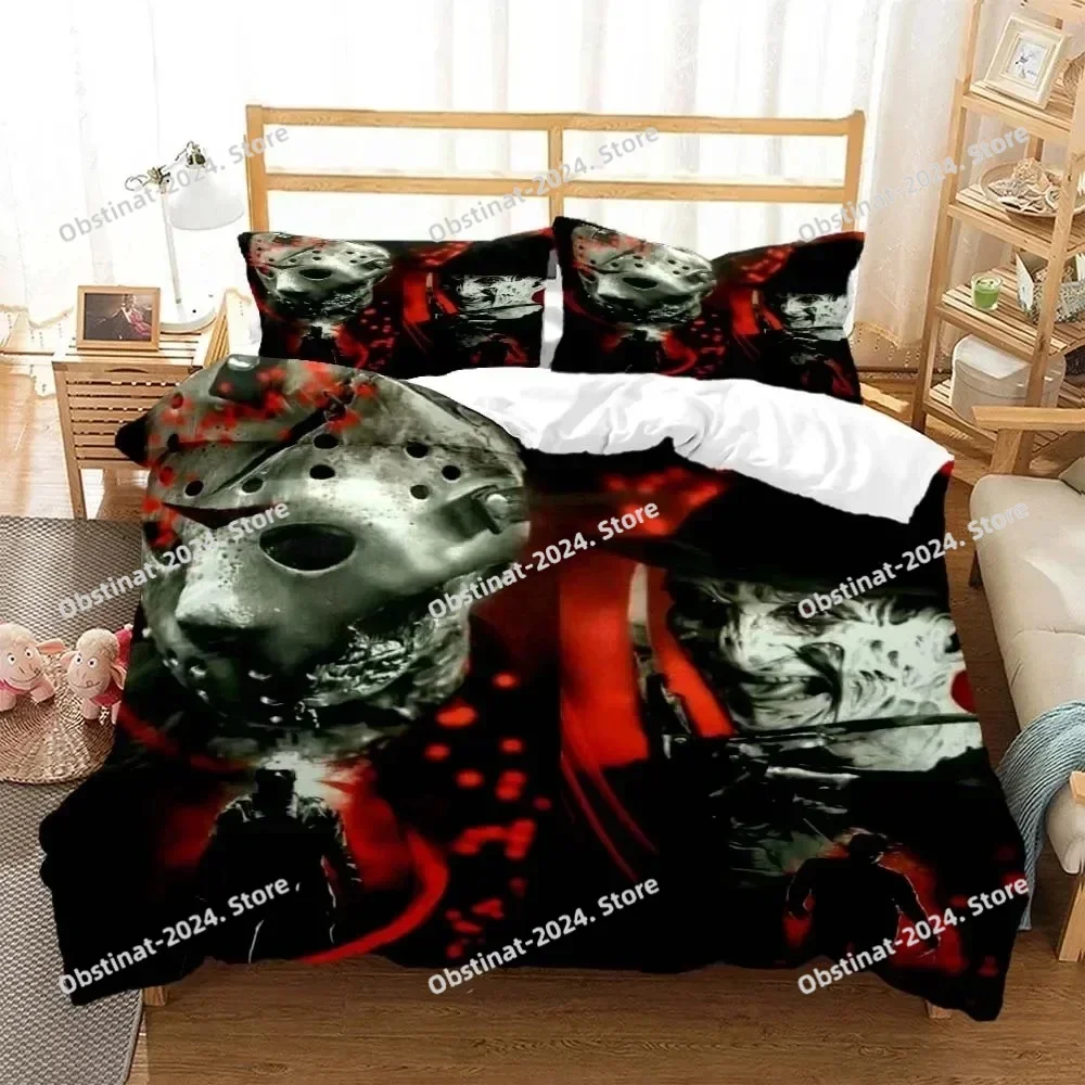 Halloween Horror Movie Bedding Set Printed single Comforter Quilt Bed Cover Duvet Cover Pillow Case 3 Pieces Set Kids Adult Size
Halloween Horror Movie Bedding Set Printed single Comforter Quilt Bed Cover Duvet Cover Pillow Case 3 Pieces Set Kids Adult Size