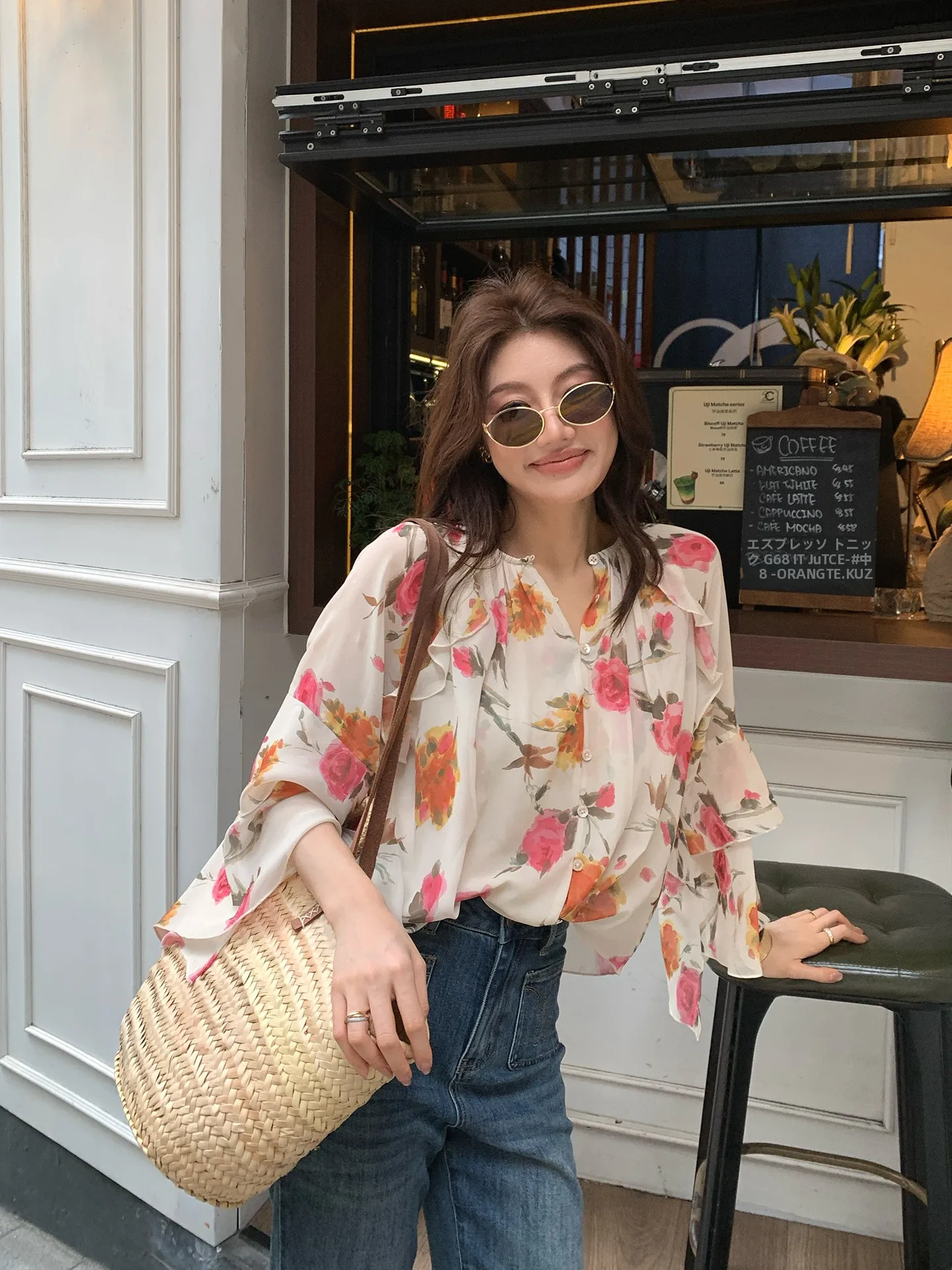 Dragon Joy Floral Print round Neck Pullover Loose Wide Leg Pants Women's Shirt Elegant Style Polyester Fiber A2FCCSA623
Dragon Joy Floral Print round Neck Pullover Loose Wide Leg Pants Women's Shirt Elegant Style Polyester Fiber A2FCCSA623