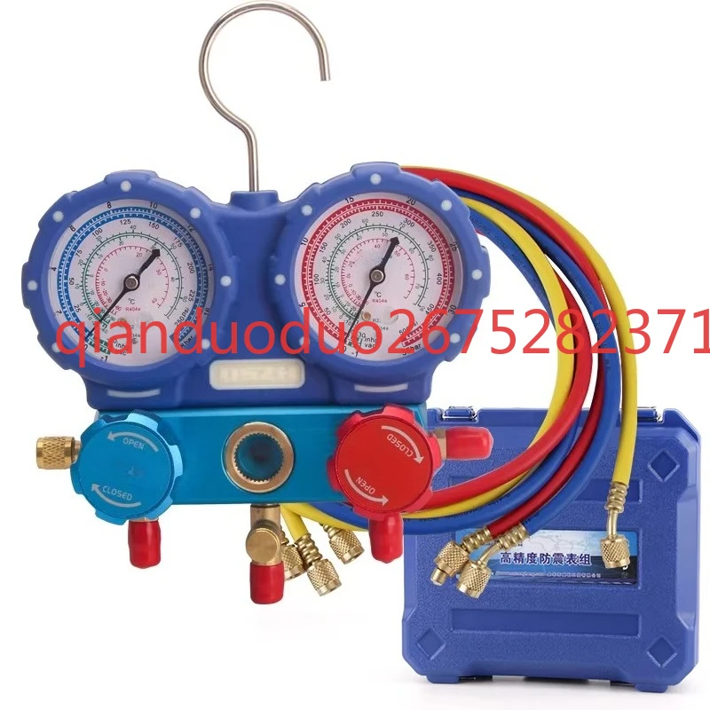 Suitable for Dasheng WK-P6003S fluoride double gauge R22/R404A/R134 refrigerant pressure double gauge valve, shockproof
Suitable for Dasheng WK-P6003S fluoride double gauge R22/R404A/R134 refrigerant pressure double gauge valve, shockproof