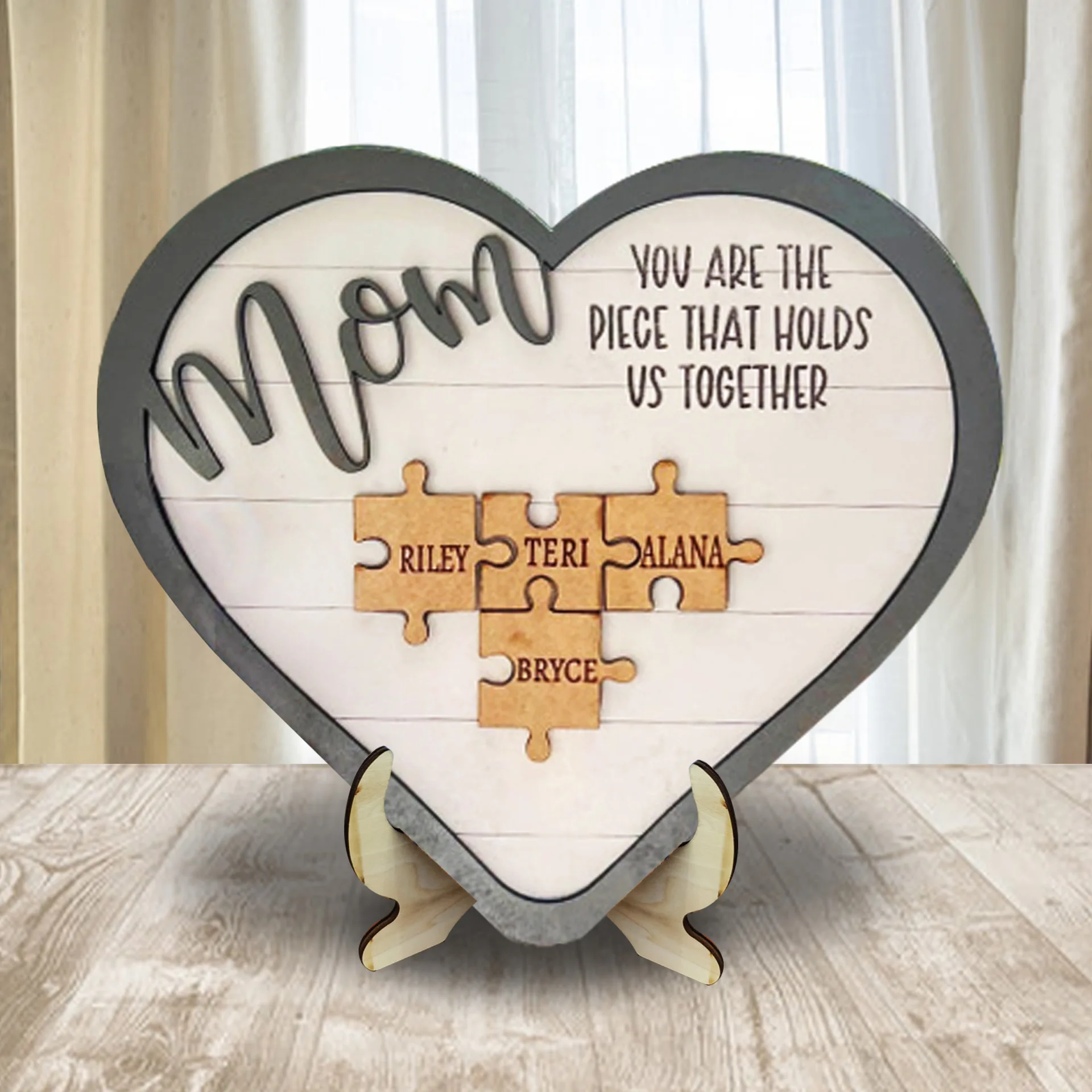 Creative Heart Wooden Puzzle Ornament Photo Frame Mother's Day Gift Holiday Crafts Ornament
Creative Heart Wooden Puzzle Ornament Photo Frame Mother's Day Gift Holiday Crafts Ornament