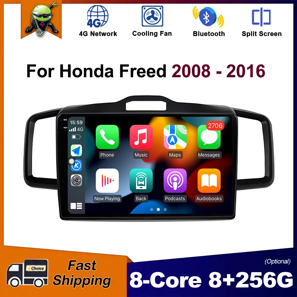 10 inch Android OS Car Radio for Honda Freed 2008 - 2016 Multimedia Stereo Player GPS Navigation Wireless Carplay WiFi DSP
10 inch Android OS Car Radio for Honda Freed 2008 - 2016 Multimedia Stereo Player GPS Navigation Wireless Carplay WiFi DSP