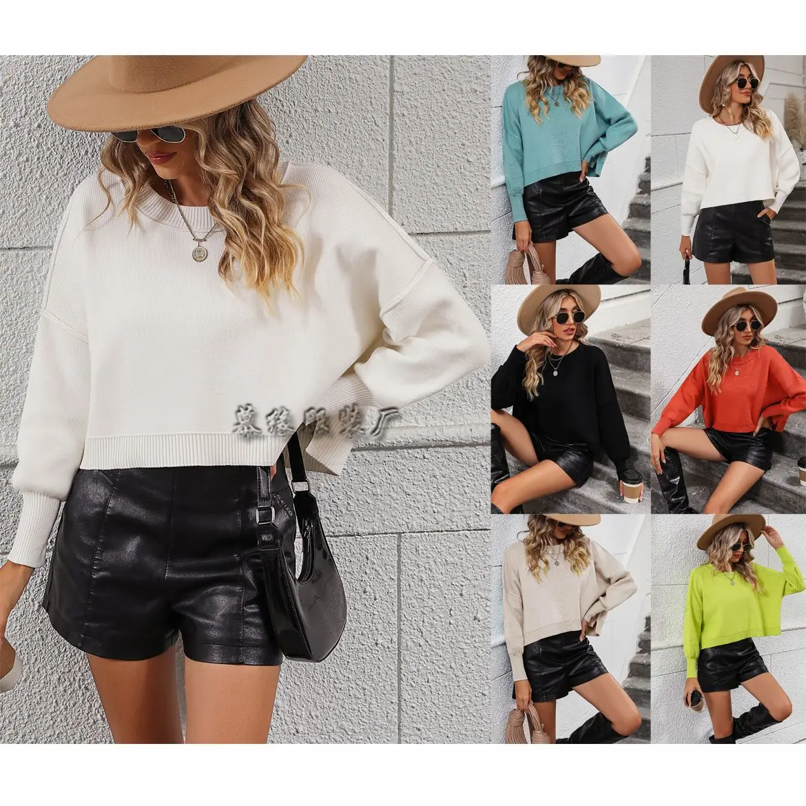 2023 Fall Winter Fashion Round Neck Women's Knitwear Solid Color Loose Pullover Women Streetwear Black White Sweater Mujer
2023 Fall Winter Fashion Round Neck Women's Knitwear Solid Color Loose Pullover Women Streetwear Black White Sweater Mujer