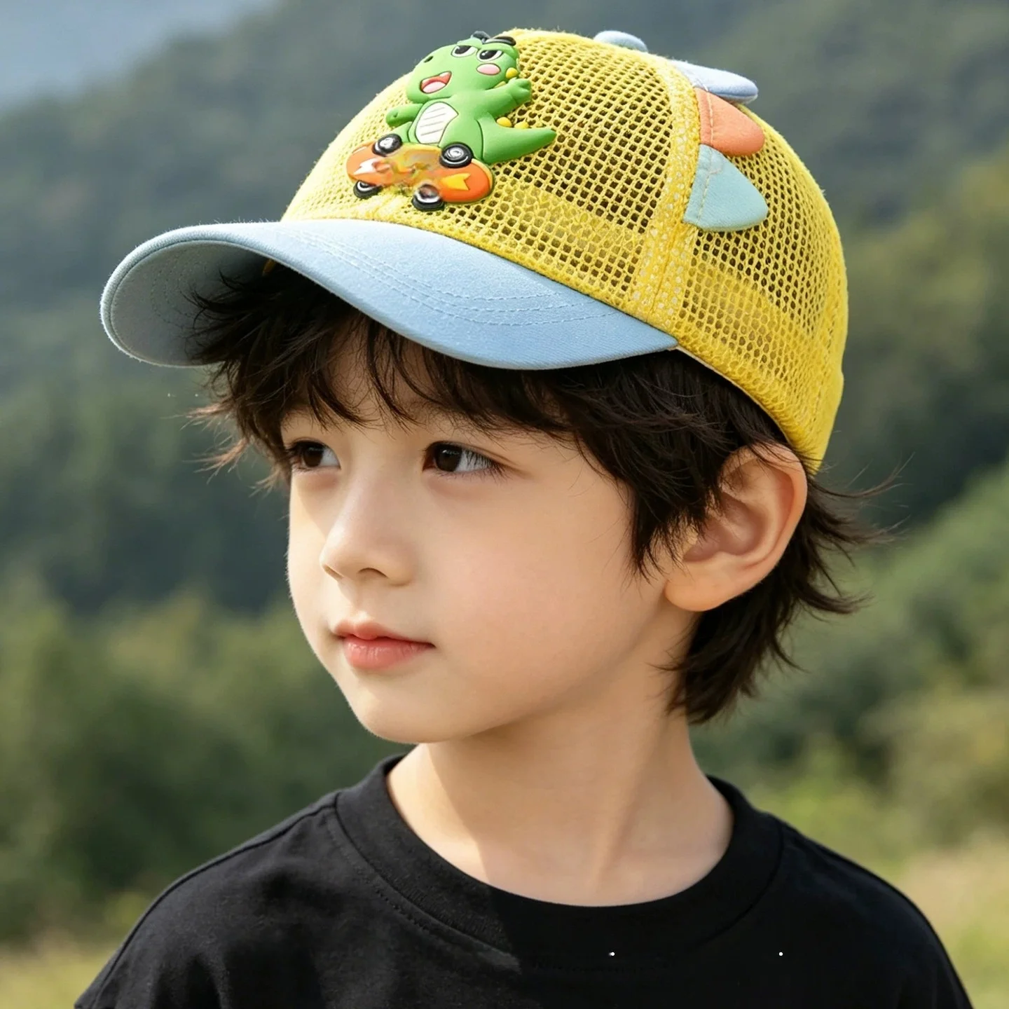 Summer Breathable Kids Duck Tongue Cap Color Blocking Cartoon Dinosaur Sun Hat for Boys and Girls Thin Soft Children Cap
Summer Breathable Kids Duck Tongue Cap Color Blocking Cartoon Dinosaur Sun Hat for Boys and Girls Thin Soft Children Cap