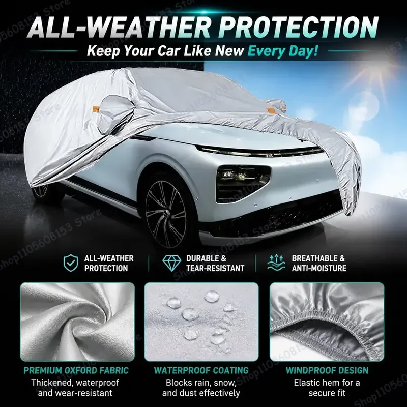 For Xpeng G9 210T Car Cover Outdoor All-Weather UV Sun Rain Snow Dust Hail Protection Waterproof Breathable Auto Cover for
For Xpeng G9 210T Car Cover Outdoor All-Weather UV Sun Rain Snow Dust Hail Protection Waterproof Breathable Auto Cover for