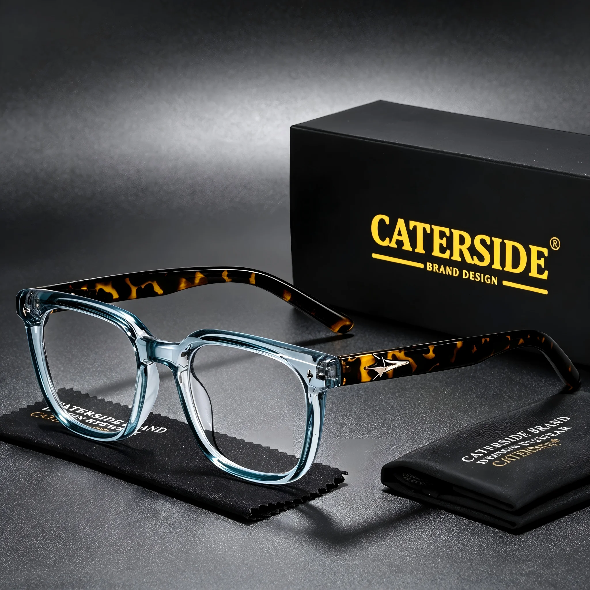 CATERSIDE Fashion Men Square Eyeglass Frame Premium Tr-90 Frame Optical Eyeglass Frame Women Computer Anti Blue Light Glasses
CATERSIDE Fashion Men Square Eyeglass Frame Premium Tr-90 Frame Optical Eyeglass Frame Women Computer Anti Blue Light Glasses