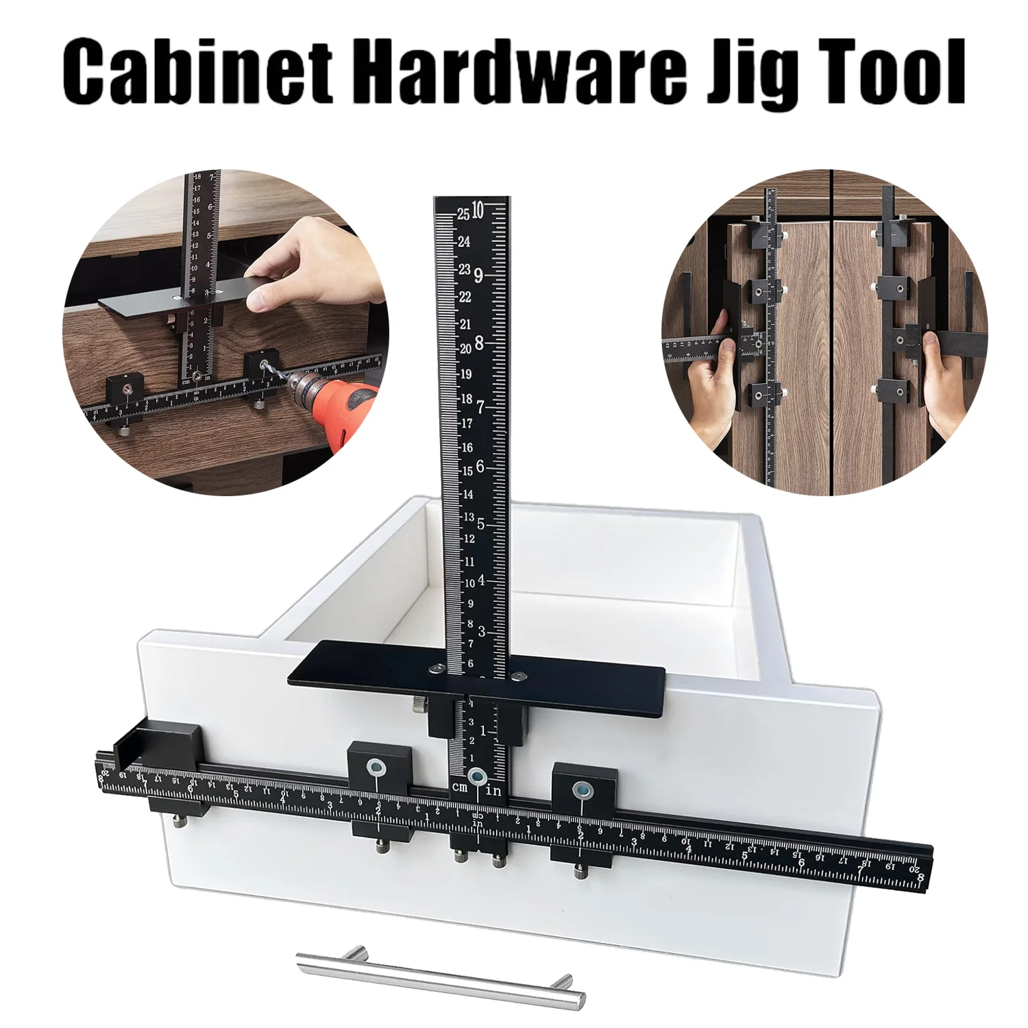Cabinet Hardware Jig Aluminum Alloy for Fast Accurate Installation Door Drawer Knob Pull Handle Adjustable Template Drill Guide
Cabinet Hardware Jig Aluminum Alloy for Fast Accurate Installation Door Drawer Knob Pull Handle Adjustable Template Drill Guide