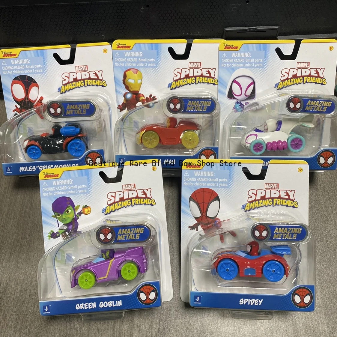 Disney Marvel Spider-Man & His Amazing Friends Toy Cars - Featuring Green Goblin, Gwen & Iron Man, Gift for Boys & Girls
Disney Marvel Spider-Man & His Amazing Friends Toy Cars - Featuring Green Goblin, Gwen & Iron Man, Gift for Boys & Girls