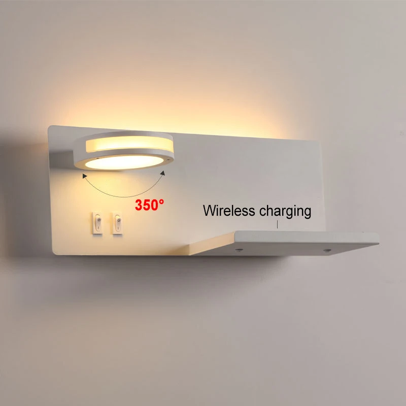 Настенный светильник, светодиодный, с беспроводной зарядкой, USB-настенный светильник, современные бра с выключателем света, внутреннее освещение, домашний декор, гостиная, спальня
Настенный светильник, светодиодный, с беспроводной зарядкой, USB-настенный светильник, современные бра с выключателем света, внутреннее освещение, домашний декор, гостиная, спальня