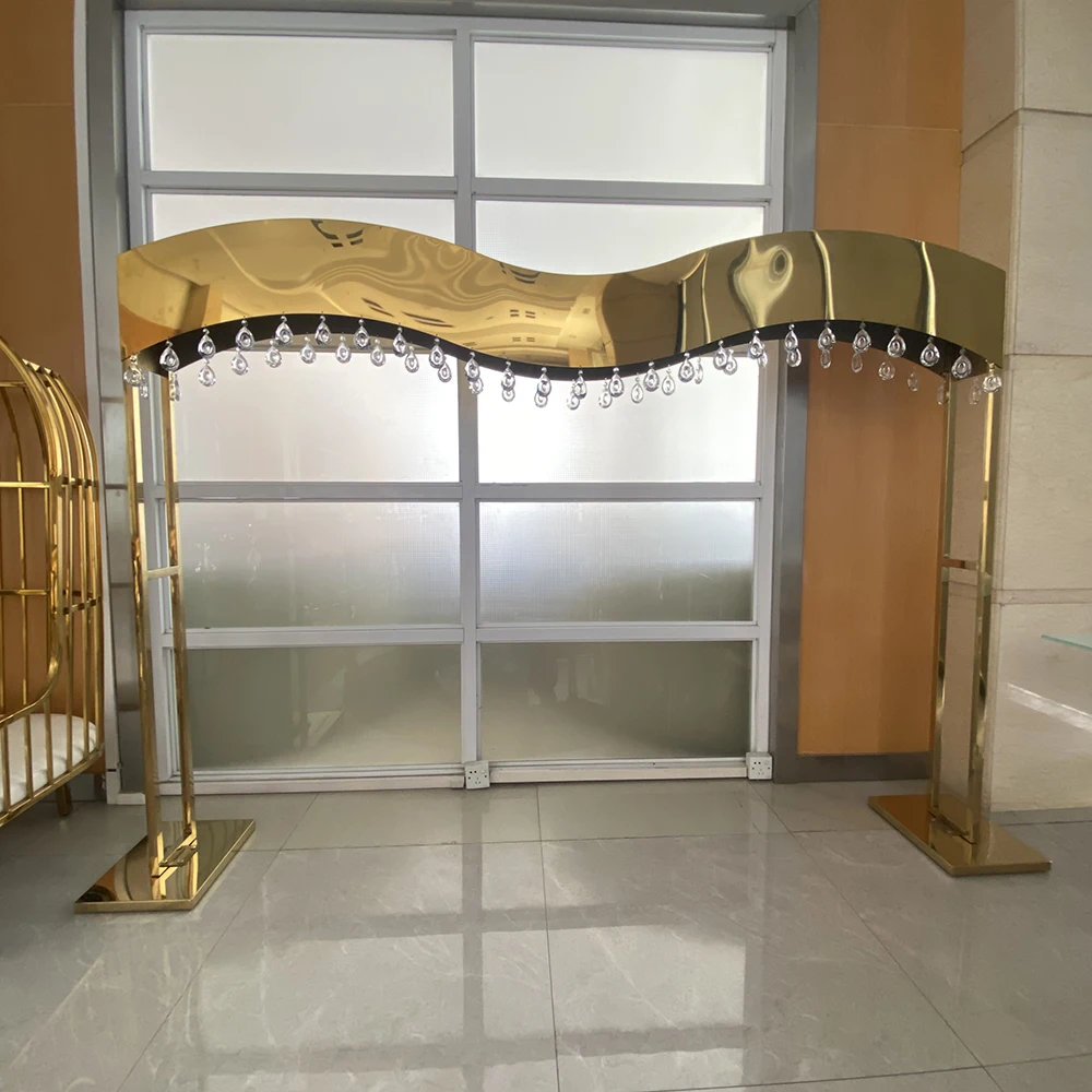 Wedding Arch Backdrop Stand Golden Metal Flower Backdrop Background Wedding Arch Stand For Party Events Decoration
Wedding Arch Backdrop Stand Golden Metal Flower Backdrop Background Wedding Arch Stand For Party Events Decoration