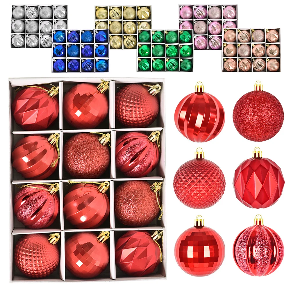 12PCS 6CM Christmas Balls Colored Balls Electroplated Plastic Tree Hangings Pendant Decoration Christmas Spheres New Year Goods
12PCS 6CM Christmas Balls Colored Balls Electroplated Plastic Tree Hangings Pendant Decoration Christmas Spheres New Year Goods