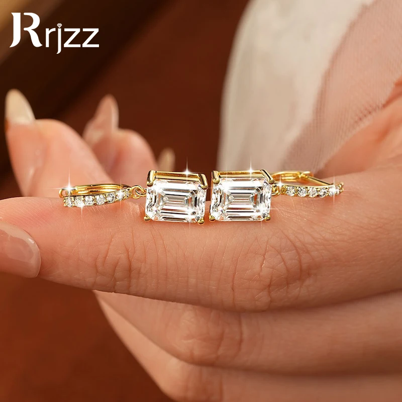 Rrjzz 7x9mm Emerald Cut Moissanite Drop Earrings Dainty 3CT Imitation Diamond Dangle Wedding Earrings for Women GRA Jewelry Gift
Rrjzz 7x9mm Emerald Cut Moissanite Drop Earrings Dainty 3CT Imitation Diamond Dangle Wedding Earrings for Women GRA Jewelry Gift