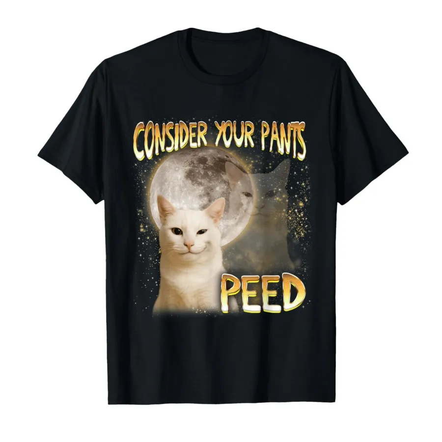 Cat Meme Cat Lover Cat Mom Funny Consider Your Pants T-shirt For Men Women 100% Cotton T Shirts Short Sleeve Nideyif Tops 1215-1
Cat Meme Cat Lover Cat Mom Funny Consider Your Pants T-shirt For Men Women 100% Cotton T Shirts Short Sleeve Nideyif Tops 1215-1