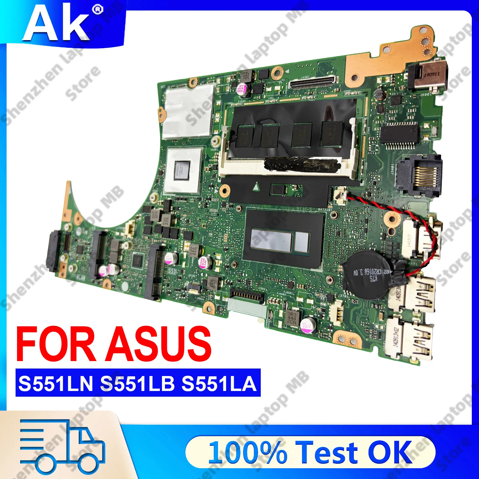 S551LN Laptop Motherboard For ASUS VivoBook S551LB S551L S551LN S551LA R553L Notebook Mainboard With I3 I5 I7 CPU 100% tests OK
S551LN Laptop Motherboard For ASUS VivoBook S551LB S551L S551LN S551LA R553L Notebook Mainboard With I3 I5 I7 CPU 100% tests OK