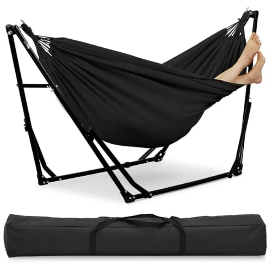 2 in 1 Hammock with Stand Outdoor Hammock Swing Chair Portable Heavy Duty Stand 480 lbs Weight Capacity Black
2 in 1 Hammock with Stand Outdoor Hammock Swing Chair Portable Heavy Duty Stand 480 lbs Weight Capacity Black