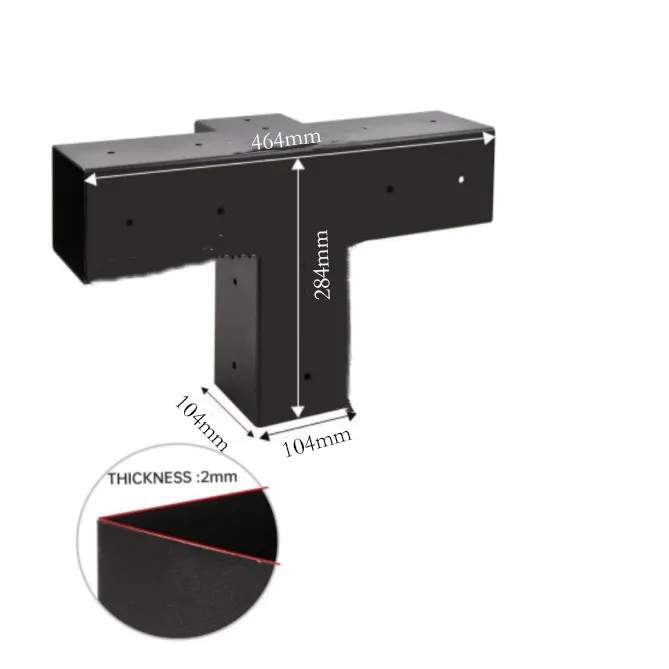 Black Powder Coated Pergola Bracket Post Shoulder Base Pergola Steel Bracket Kit
Black Powder Coated Pergola Bracket Post Shoulder Base Pergola Steel Bracket Kit