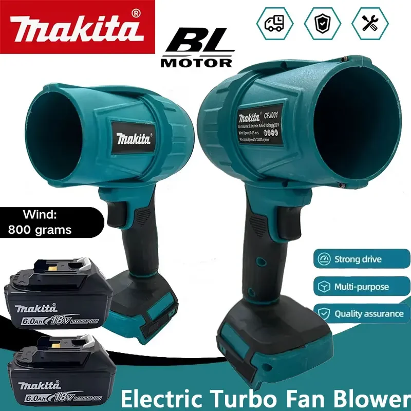 Makita 22000RPM Violent Blower Turbo Jet Fan 18V Electric Air Duster Wind Speed Turbo Rechargeable Car Cleanin Tool
Makita 22000RPM Violent Blower Turbo Jet Fan 18V Electric Air Duster Wind Speed Turbo Rechargeable Car Cleanin Tool