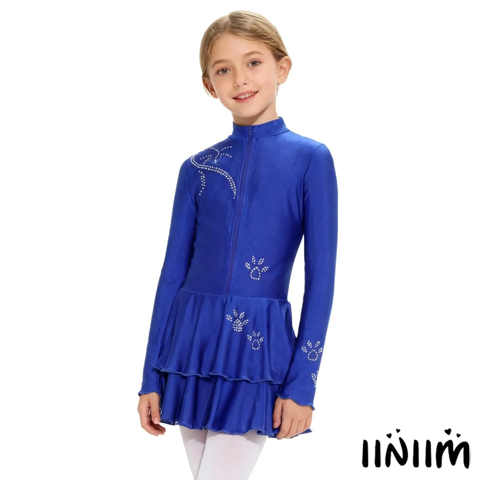 Girls Artistic Ballet Latin Dance Competition Dress Long Sleeve Front Zip Tiered Ruffled Hem Leotard Dress Modern Dance Wear
Girls Artistic Ballet Latin Dance Competition Dress Long Sleeve Front Zip Tiered Ruffled Hem Leotard Dress Modern Dance Wear