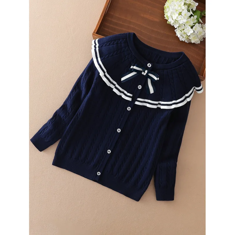 Girls Knitted Cardigan Spring Autumn Winter Seasonal Child Open Front Sweater Cross-Border Knitwear for Little Girls
Girls Knitted Cardigan Spring Autumn Winter Seasonal Child Open Front Sweater Cross-Border Knitwear for Little Girls