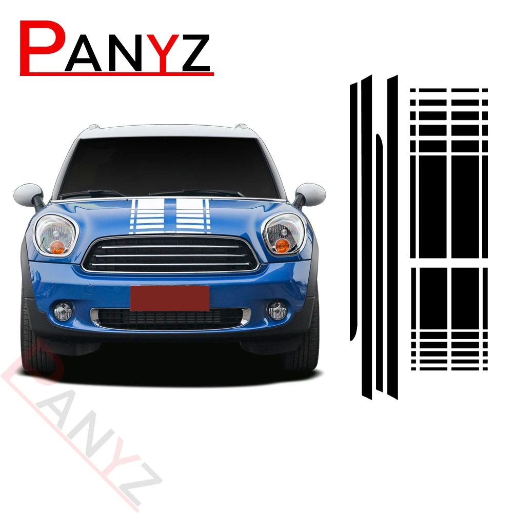 Капот автомобиля, багажник, задняя боковая юбка, гоночная полоса, комплект кузова, наклейка, автомобильные наклейки для Mini Cooper Countryman R60 2013-2016, аксессуары 
Капот автомобиля, багажник, задняя боковая юбка, гоночная полоса, комплект кузова, наклейка, автомобильные наклейки для Mini Cooper Countryman R60 2013-2016, аксессуары