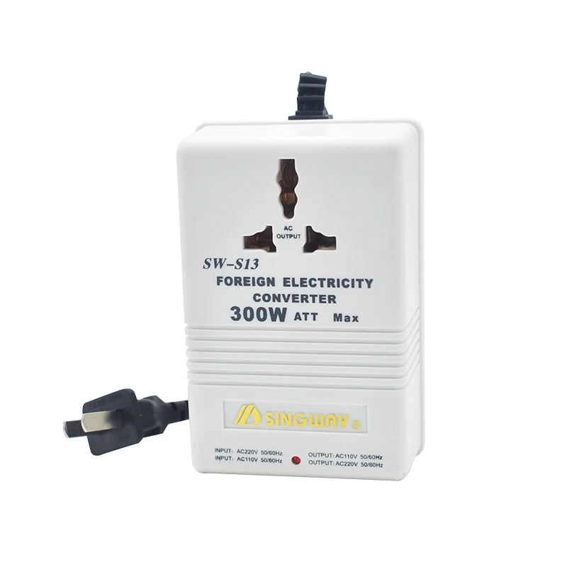 SW-S13300W Voltage Transformer 220V-110V/110V-220V Dual-direction Power Converter Travel Adapter For Electric Toothbrush Razorhi
SW-S13300W Voltage Transformer 220V-110V/110V-220V Dual-direction Power Converter Travel Adapter For Electric Toothbrush Razorhi