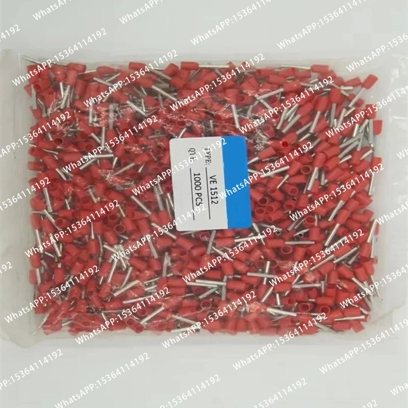 E1512 16 AWG 1.5мм² трубчатые наконечники-гильзы для проводов, коннекторы для трубчатых клемм
E1512 16 AWG 1.5мм² трубчатые наконечники-гильзы для проводов, коннекторы для трубчатых клемм
