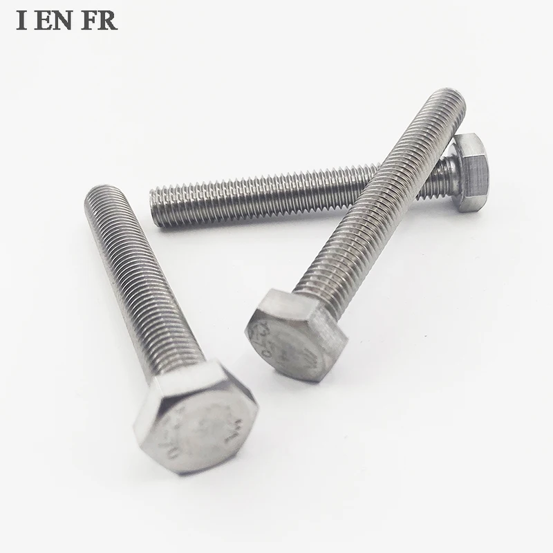 1/10X M3 M4 M5 M6 M8 M10 M12 DIN933 GB5783 304 Stainless External Hex Full Thread External Outside Hexagon Head Cap Screw Bolt
1/10X M3 M4 M5 M6 M8 M10 M12 DIN933 GB5783 304 Stainless External Hex Full Thread External Outside Hexagon Head Cap Screw Bolt