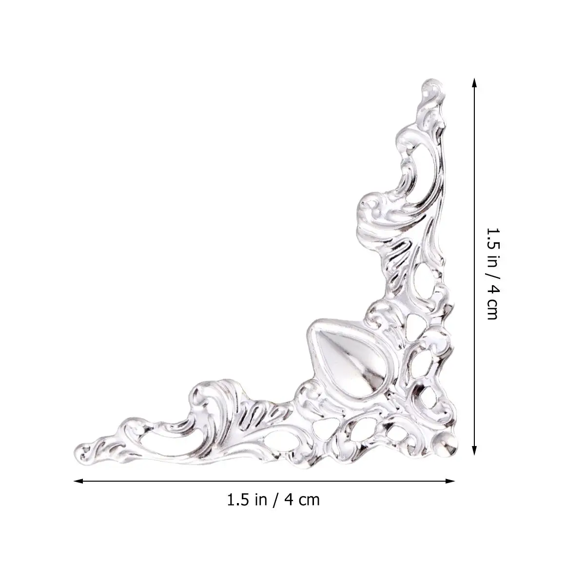 24 Pcs White Corner Flowers Metal Book Protectors Vintage Style Album Covers Scrapbook Decorative Box
24 Pcs White Corner Flowers Metal Book Protectors Vintage Style Album Covers Scrapbook Decorative Box