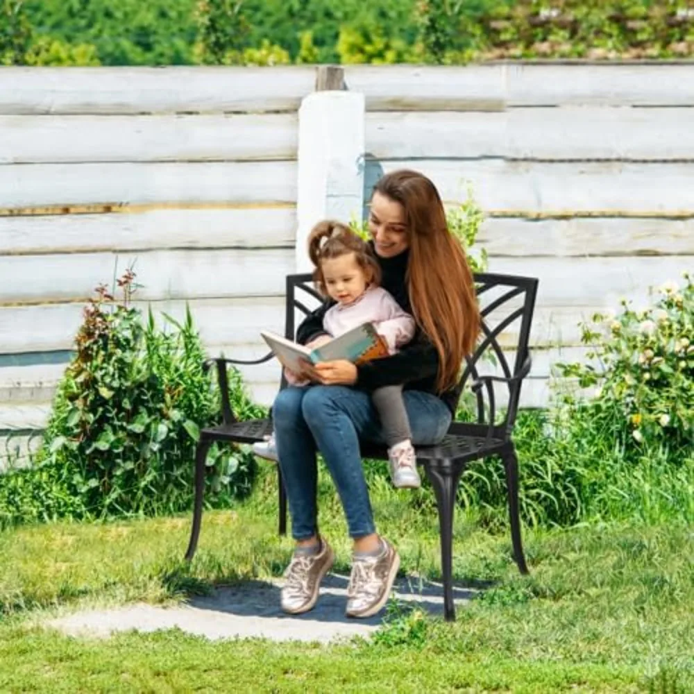 38" Outdoor Garden Bench, Patio Furniture Outdoor Chair with Aluminum Frame, Weather Proof Patio Park Bench with, Customized
38" Outdoor Garden Bench, Patio Furniture Outdoor Chair with Aluminum Frame, Weather Proof Patio Park Bench with, Customized