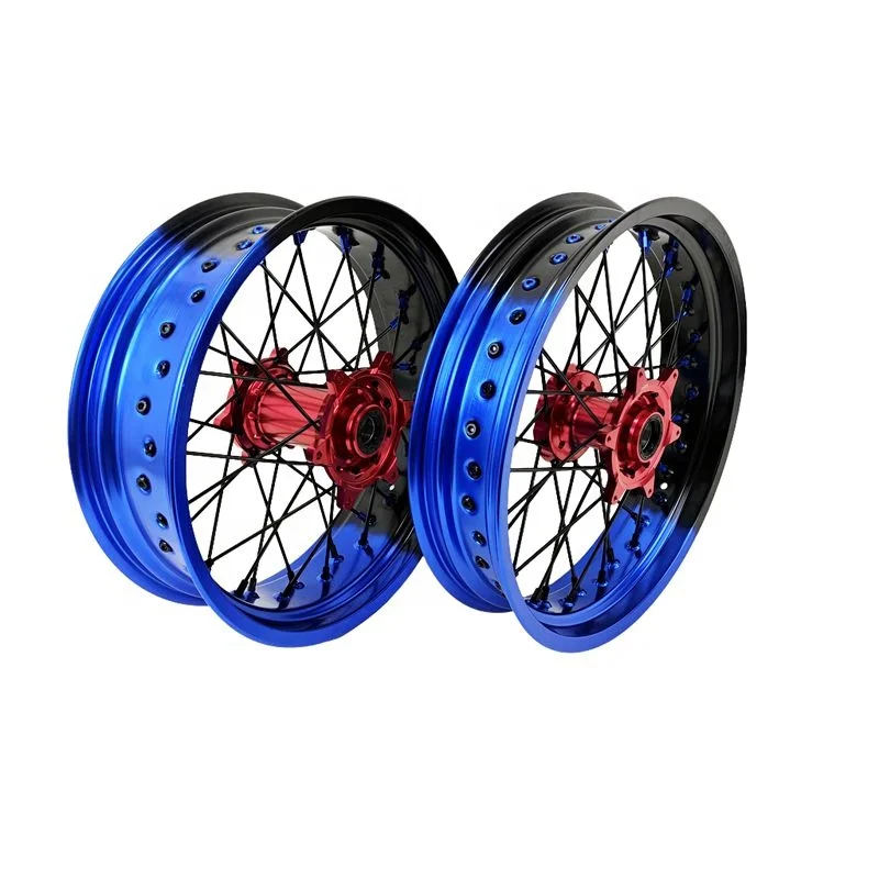 Hot Aluminium Bi-Color Supermoto Dirt Bike Motard Wheels Fit For YZ 125/250 2008 16/17 Wheel Motorcycle Hub Wheels YZ450F
Hot Aluminium Bi-Color Supermoto Dirt Bike Motard Wheels Fit For YZ 125/250 2008 16/17 Wheel Motorcycle Hub Wheels YZ450F