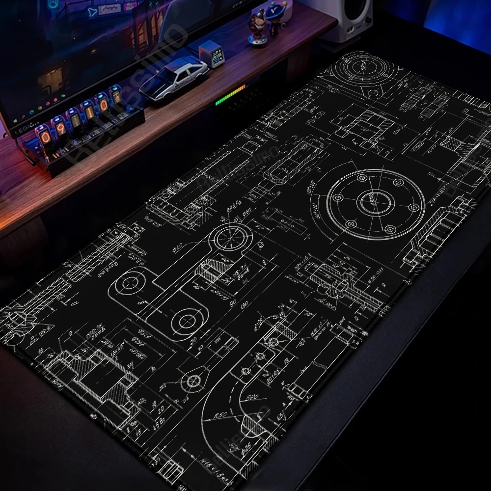Mouse Pad Gaming Accessory Mechanical Drawing Large HD Mousepad XXL MousePad Natural Rubber Carpet Non-Slip Table Mat Office Rug
Mouse Pad Gaming Accessory Mechanical Drawing Large HD Mousepad XXL MousePad Natural Rubber Carpet Non-Slip Table Mat Office Rug