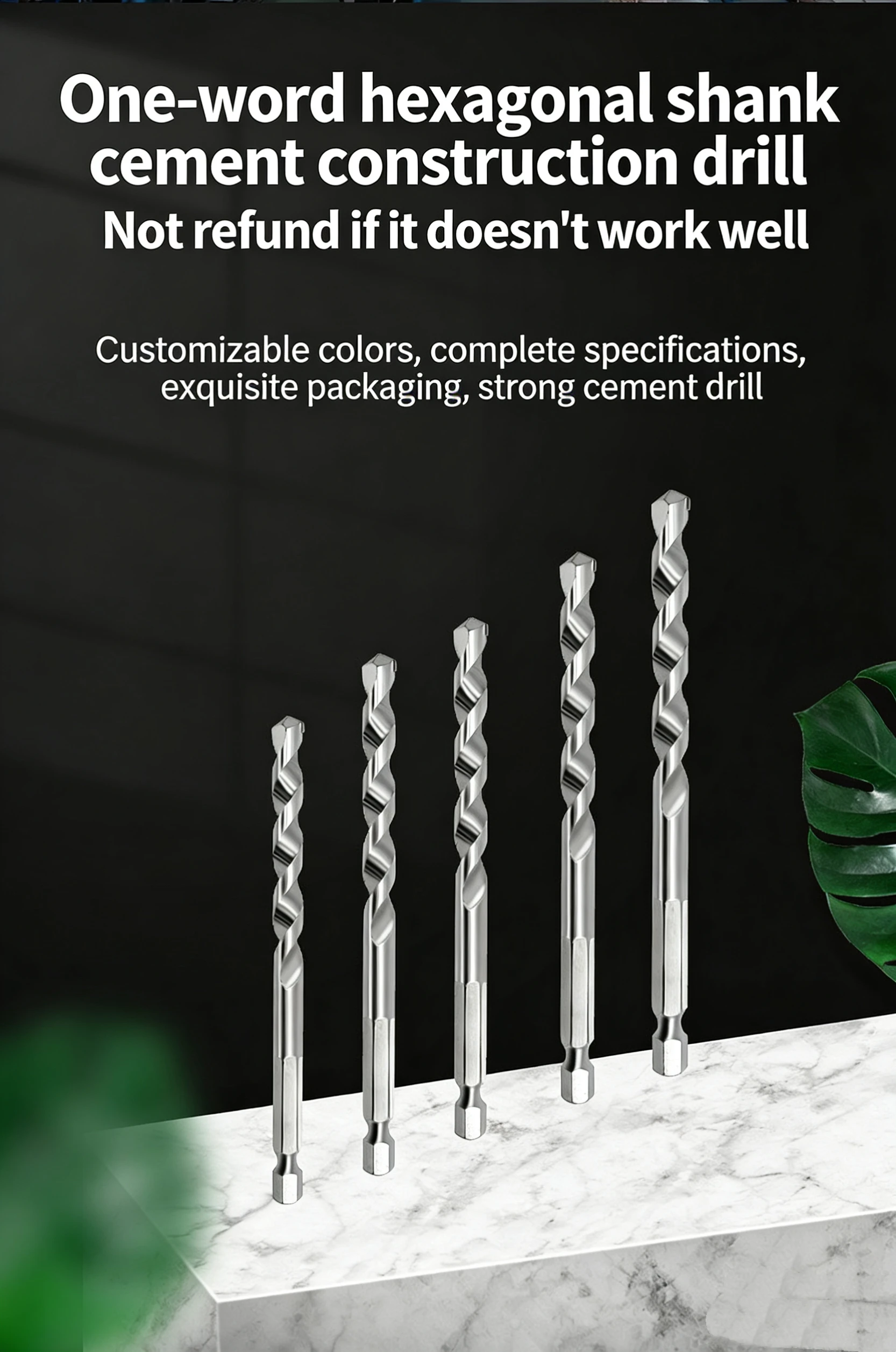 Hex Shank Hammer Drill Bits Tungsten Carbide Tip for Concrete Brick Wall Masonry Drilling Power Tools
Hex Shank Hammer Drill Bits Tungsten Carbide Tip for Concrete Brick Wall Masonry Drilling Power Tools
