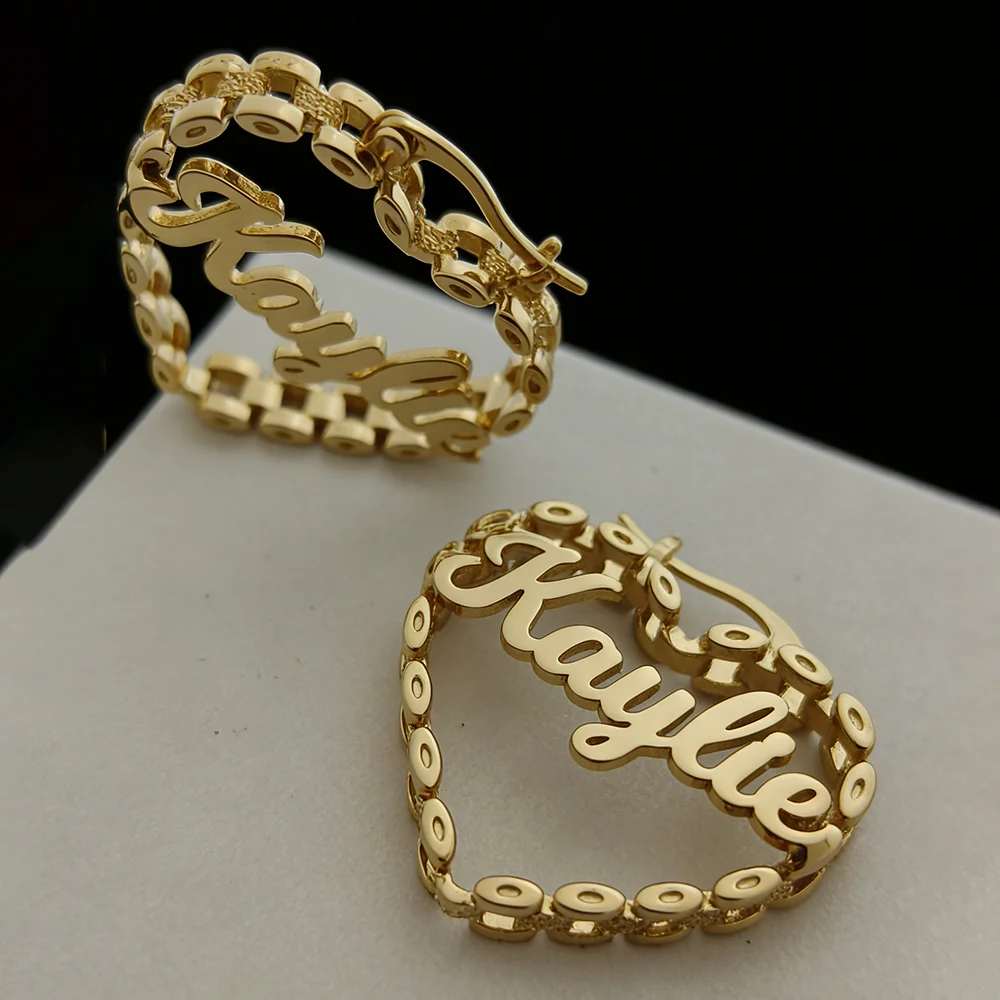 Custom Name Heart-Shaped Hoop Earrings Custom Nameplate Stainless Steel Heart-Shaped Hoop Earrings Personalized Everyday Jewelry
Custom Name Heart-Shaped Hoop Earrings Custom Nameplate Stainless Steel Heart-Shaped Hoop Earrings Personalized Everyday Jewelry