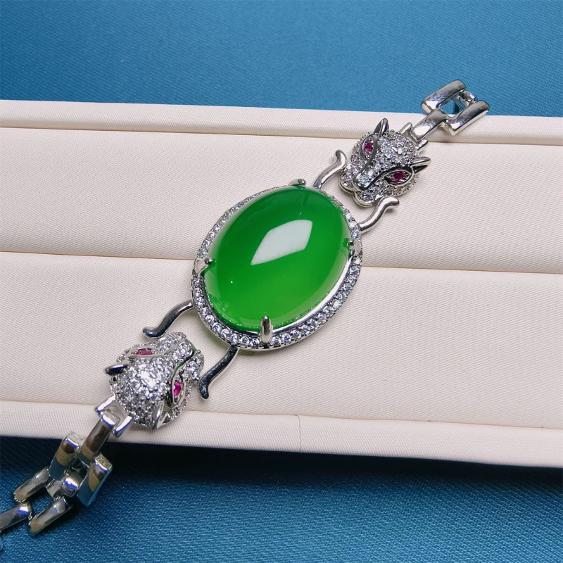 Gao Bingyang Chalcedony Noodles Full Of Leopard Pendant Bracelet Inlaid-Like Green Ring Big Sui
Gao Bingyang Chalcedony Noodles Full Of Leopard Pendant Bracelet Inlaid-Like Green Ring Big Sui