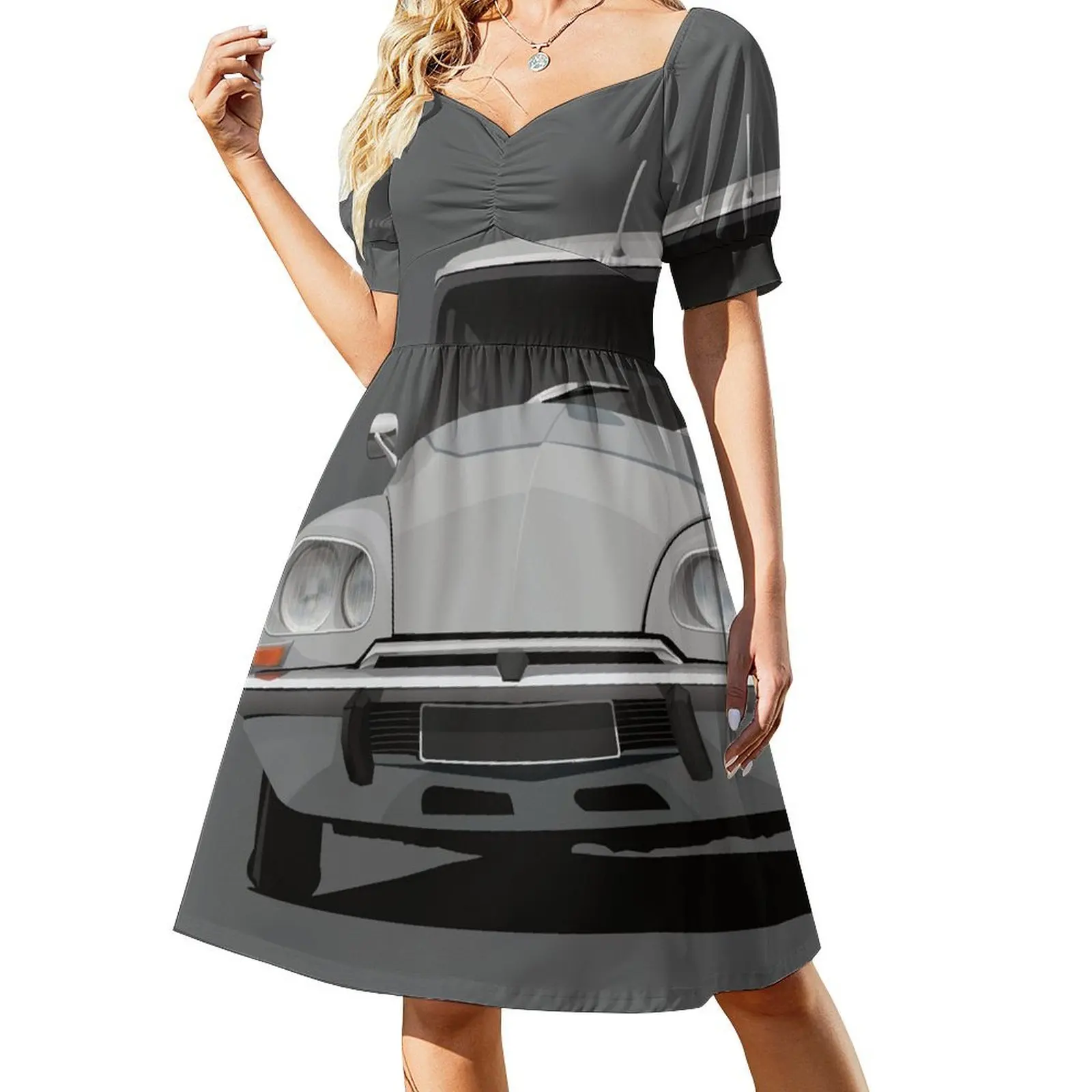 Light gray cornering ID/DS Short Sleeved Dress summer dresses Women's evening dress Dress
Light gray cornering ID/DS Short Sleeved Dress summer dresses Women's evening dress Dress