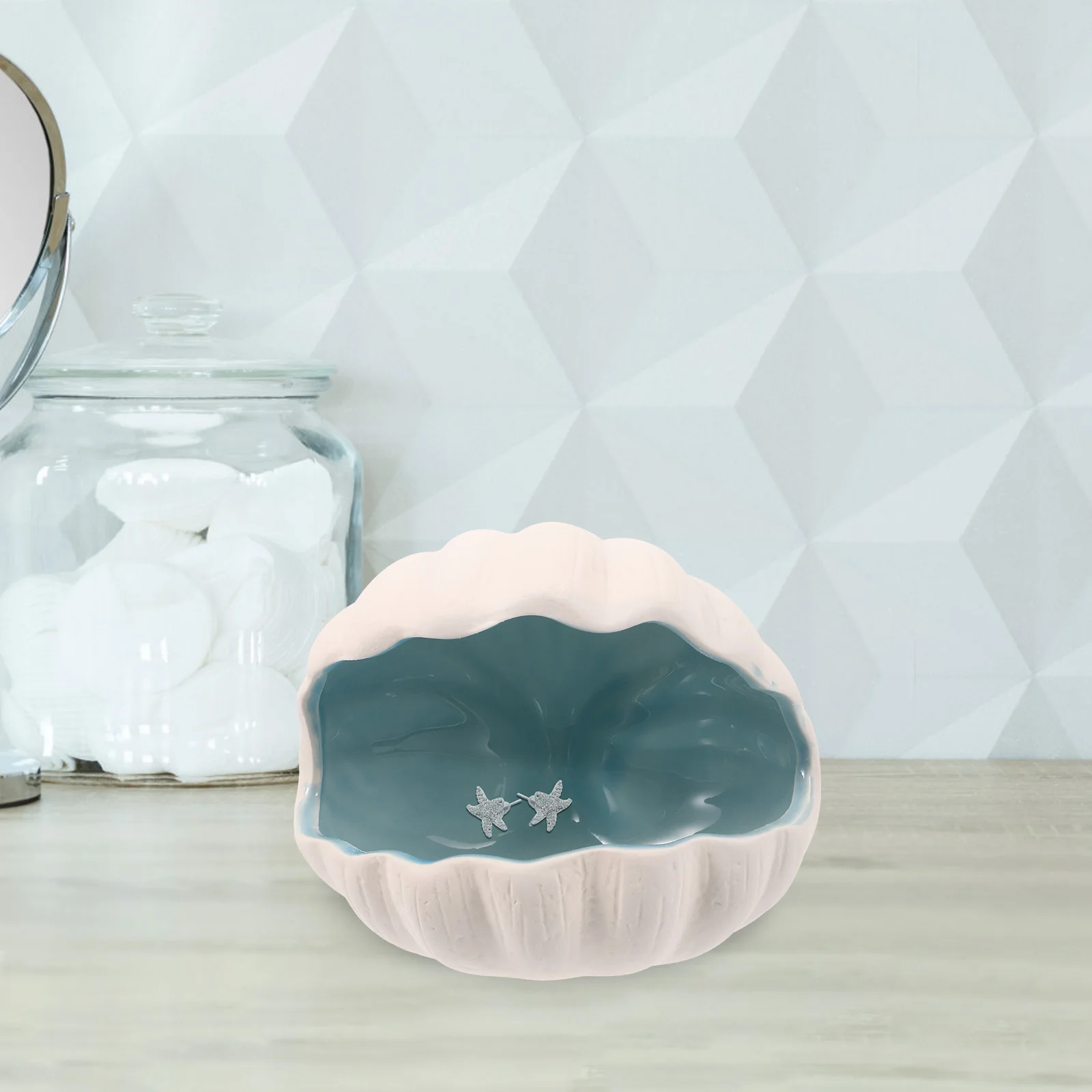 Ocean Theme Ceramic Jewelry Dish Tray Decorative Ring Holder Storage Plate for Keys Rings Earrings Trinkets Desktop Organizer
Ocean Theme Ceramic Jewelry Dish Tray Decorative Ring Holder Storage Plate for Keys Rings Earrings Trinkets Desktop Organizer