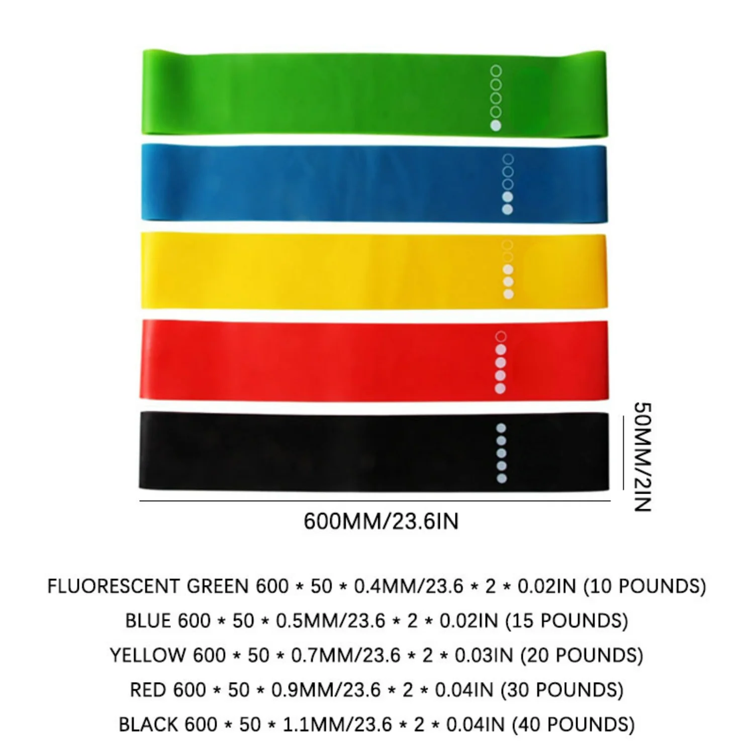 High-Quality Elastic Resistance Bands Set with 5pcs, Ideal Workout Accessories for Fitness, Premium Yoga Band for Pilates and Sp
High-Quality Elastic Resistance Bands Set with 5pcs, Ideal Workout Accessories for Fitness, Premium Yoga Band for Pilates and Sp