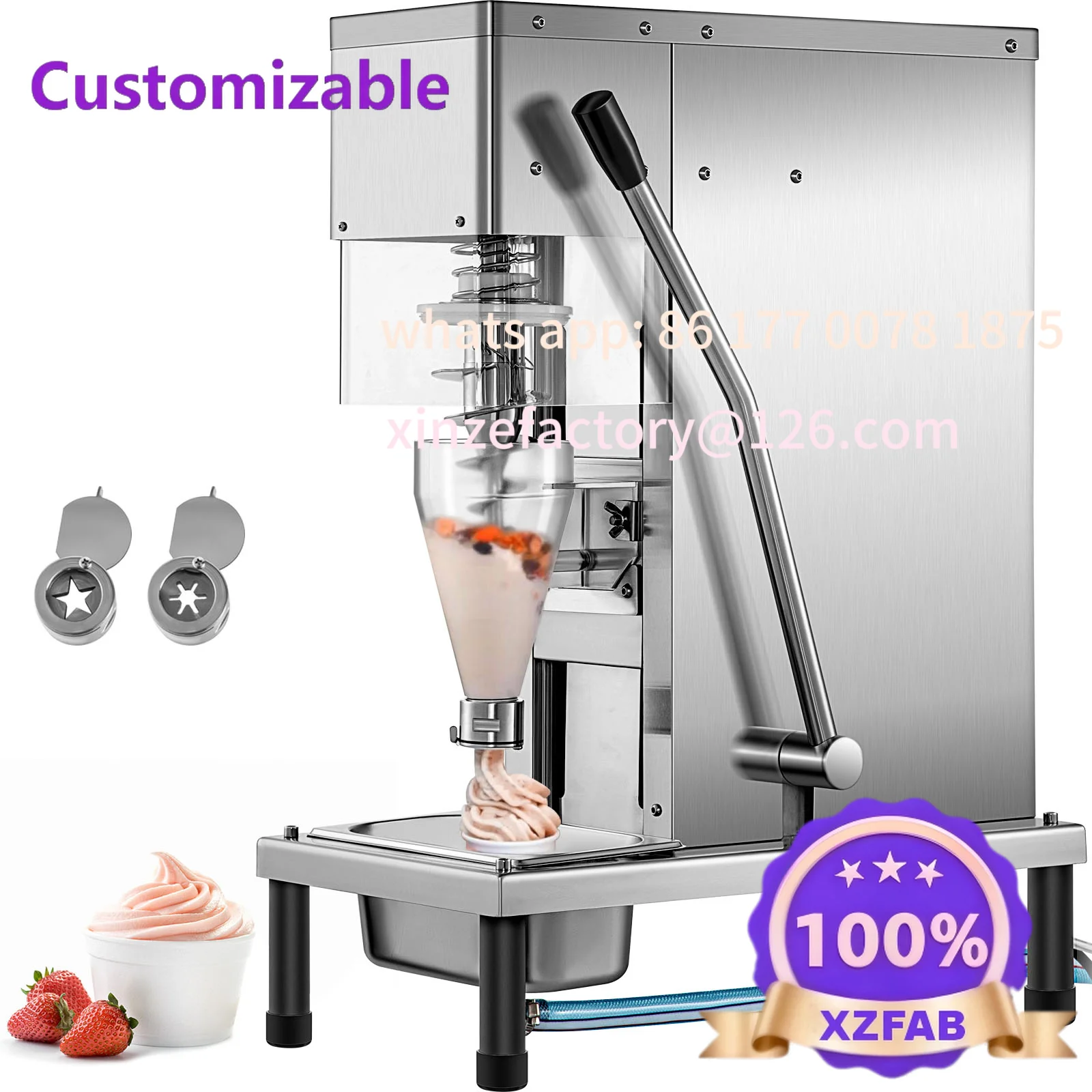 Customizable Recommended 3-flavor Soft Making Machine Ice Cream Price Ice Cream Machine
Customizable Recommended 3-flavor Soft Making Machine Ice Cream Price Ice Cream Machine