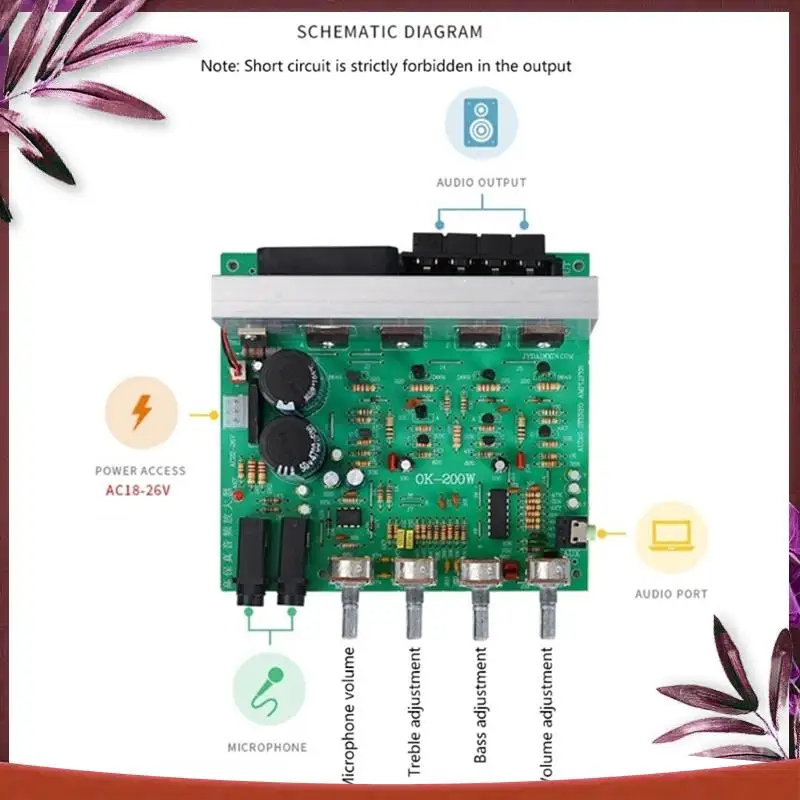 Прочный новый модуль усилителей OK200W, 2 канала, 4-8 Ом, двойная группа, AC18-26V, 2-канальный усилитель мощности, готовая плата
Прочный новый модуль усилителей OK200W, 2 канала, 4-8 Ом, двойная группа, AC18-26V, 2-канальный усилитель мощности, готовая плата