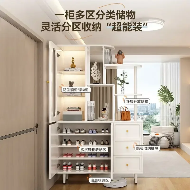 Solid wood shoe cabinet entrance door against the wall Entrance Cream screen partition Living room cabinet Locker storag
Solid wood shoe cabinet entrance door against the wall Entrance Cream screen partition Living room cabinet Locker storag