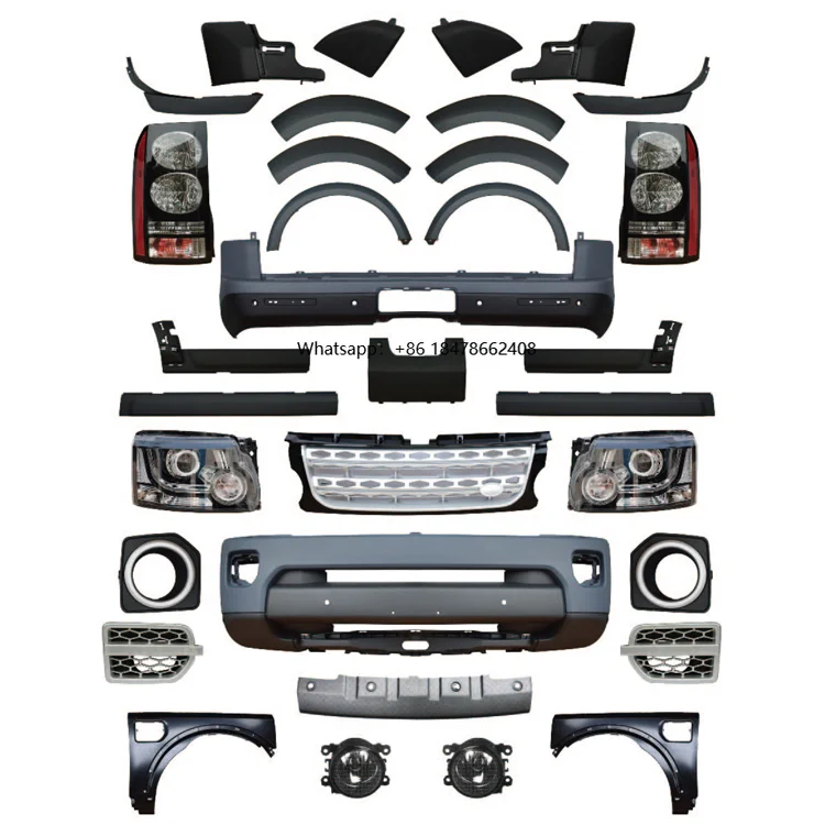 Upgrade Kit Facelift Conversion Bumper Bodykit Auto Parts for Discovery 3 2005-2009 to 2014 LR4 Car Accessories
Upgrade Kit Facelift Conversion Bumper Bodykit Auto Parts for Discovery 3 2005-2009 to 2014 LR4 Car Accessories
