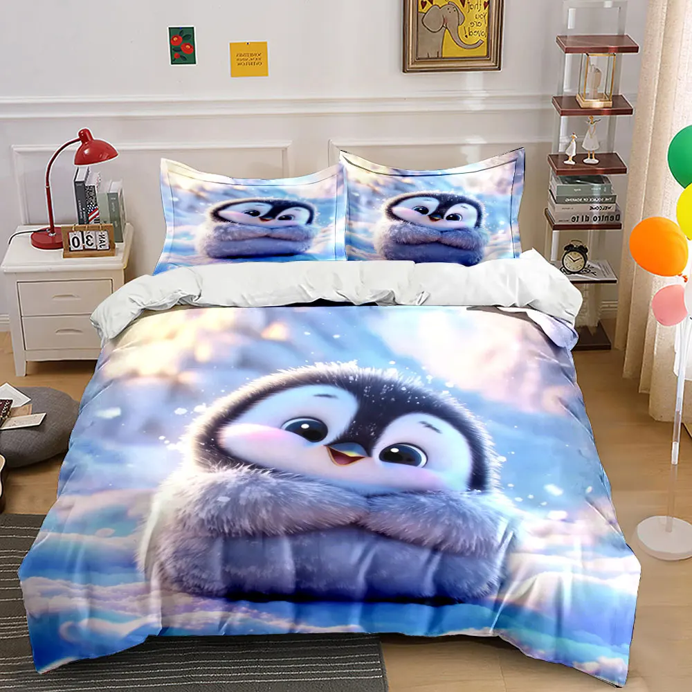 Adorable penguin in snowy scene Bedding Set for Kids Luxury Gift 3pcs Digital Print Comforter Set Soft Comfortable Breathable
Adorable penguin in snowy scene Bedding Set for Kids Luxury Gift 3pcs Digital Print Comforter Set Soft Comfortable Breathable