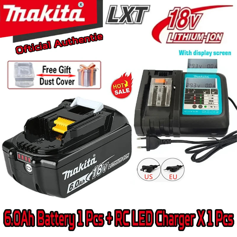 Original Makita 6.0Ah Makita 18V Battery BL1830B BL1850B BL1850 BL1840 BL1860 BL1815 Replacement Lithium Battery
Original Makita 6.0Ah Makita 18V Battery BL1830B BL1850B BL1850 BL1840 BL1860 BL1815 Replacement Lithium Battery