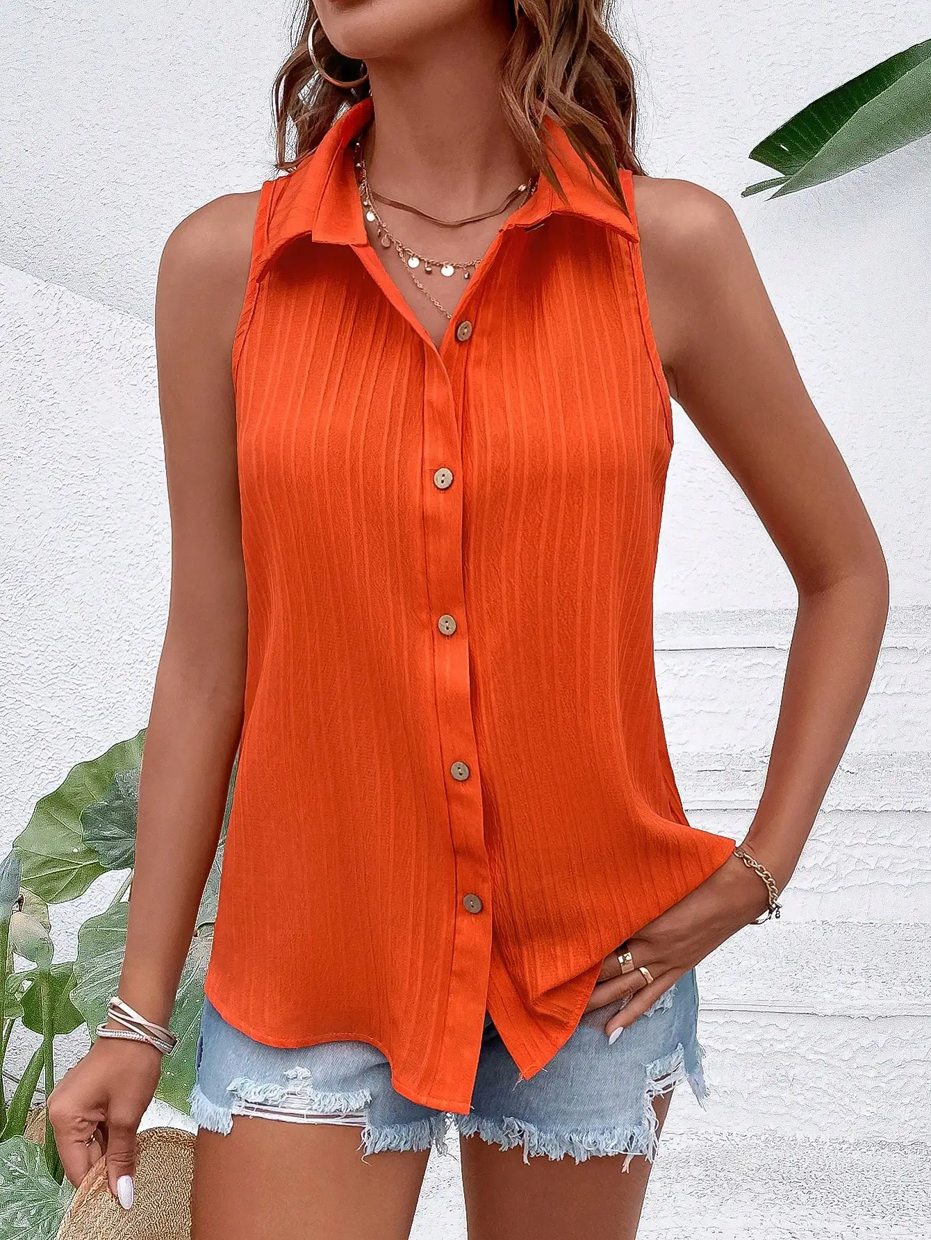 Cross-border European and American fashion sleeveless vest
Cross-border European and American fashion sleeveless vest