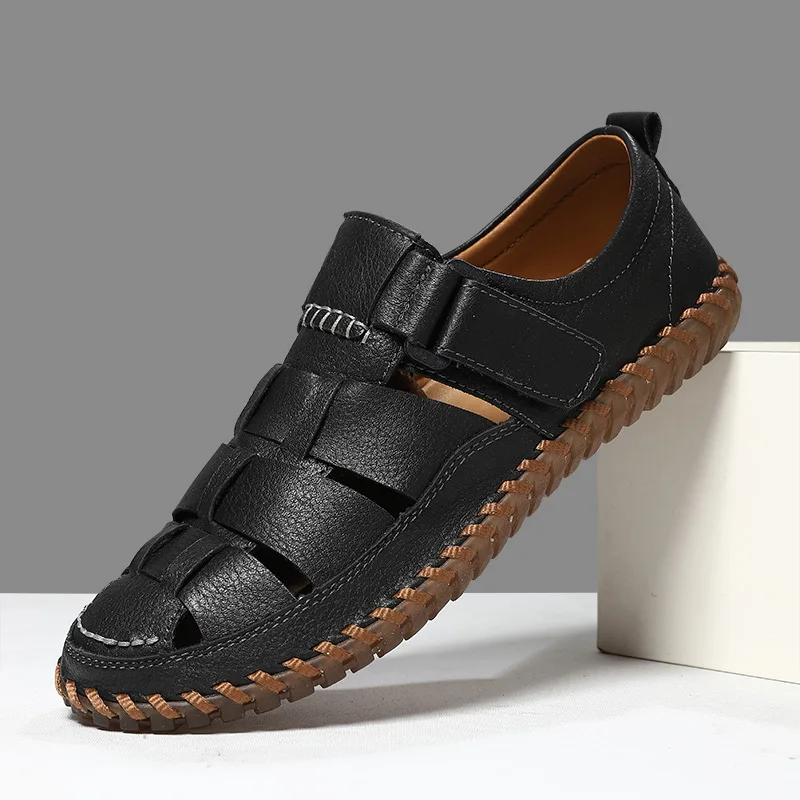 Designer Sandals Men's Handmade Cowhide Leather Sandals Fashion Hollow Out Casual Sandal Summer Outdoor Sandbeach Sandals
Designer Sandals Men's Handmade Cowhide Leather Sandals Fashion Hollow Out Casual Sandal Summer Outdoor Sandbeach Sandals
