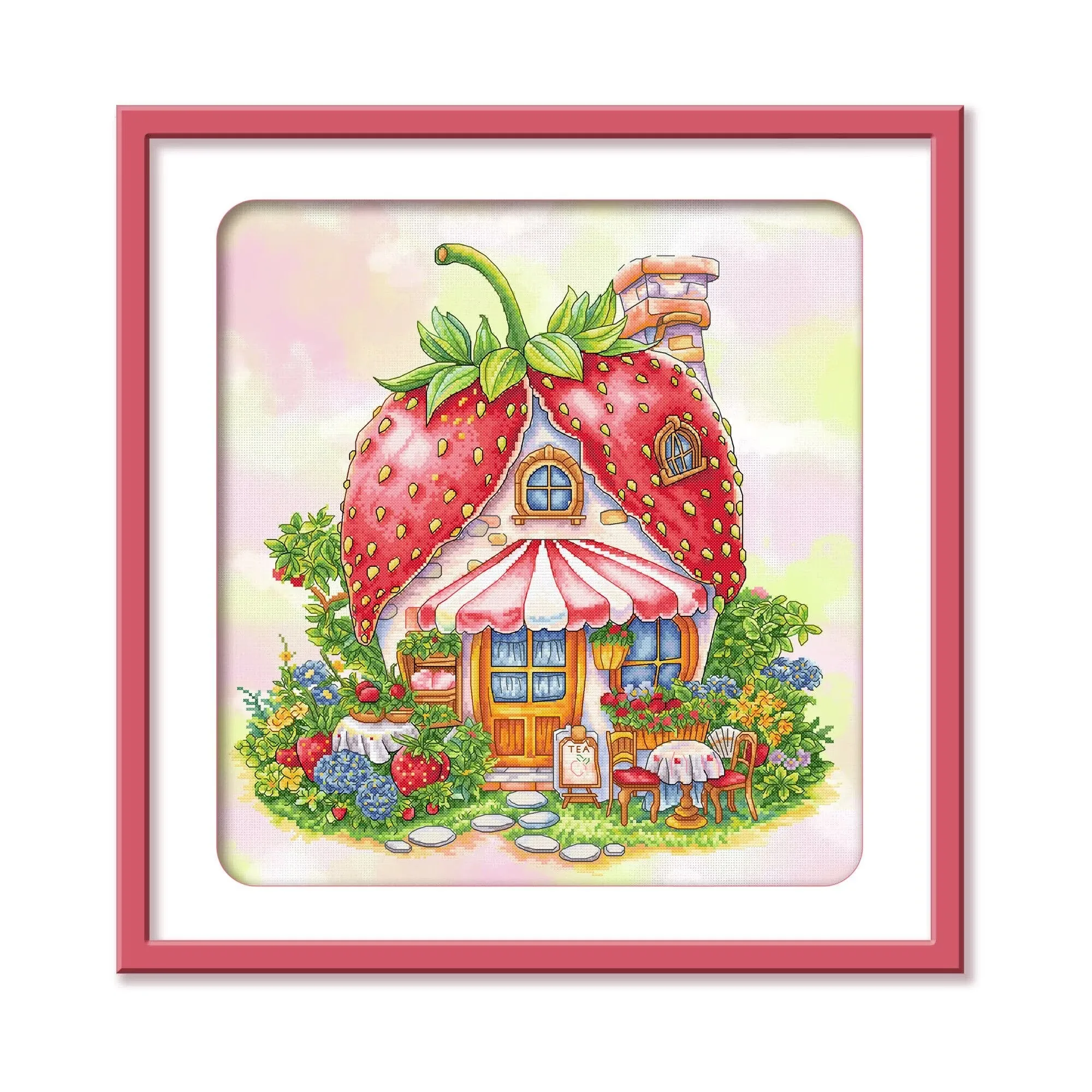 KS 14CT 11CT 9CT Strawberry Home Printed Kit Cross Stitch Embroidery DIY Needlework Home Decor Crafts 75 Colors
KS 14CT 11CT 9CT Strawberry Home Printed Kit Cross Stitch Embroidery DIY Needlework Home Decor Crafts 75 Colors